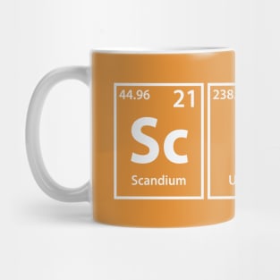 Scuds (Sc-U-Ds) Periodic Elements Spelling Mug